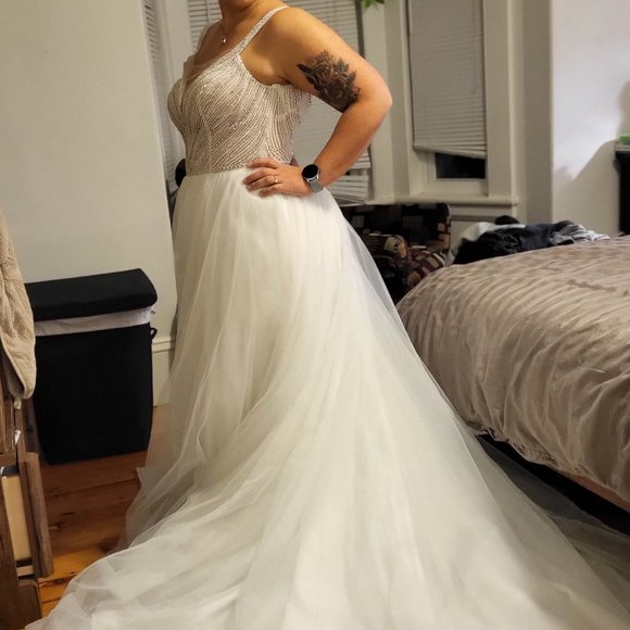 Beautiful beaded wedding dress